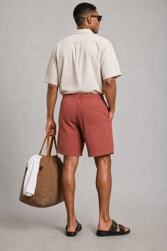 Twill Shorts | Rust