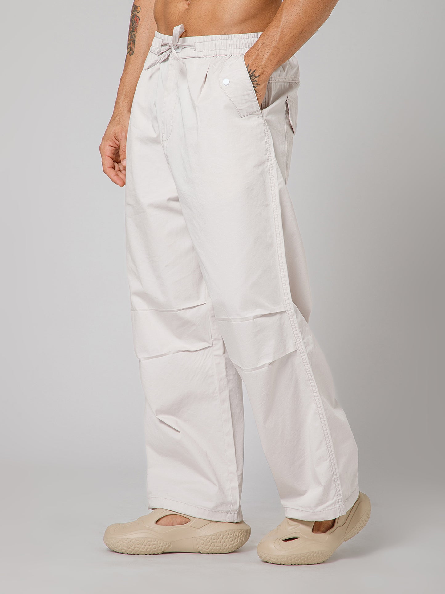 Creeklife Parachute Pants – OFF WHITE