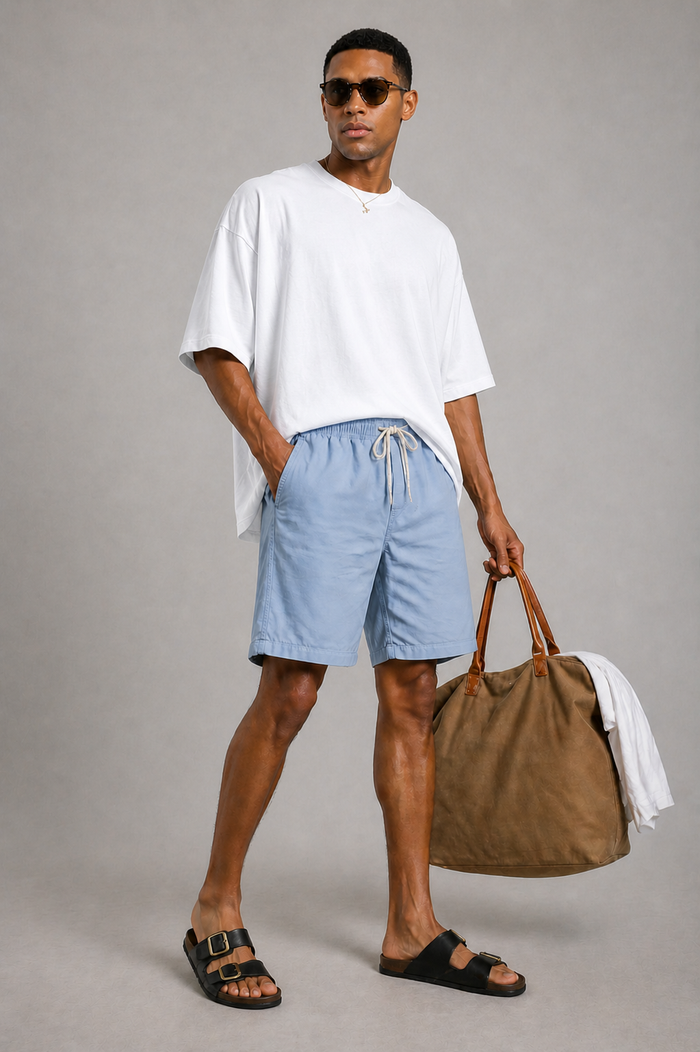 Twill Shorts | Blue