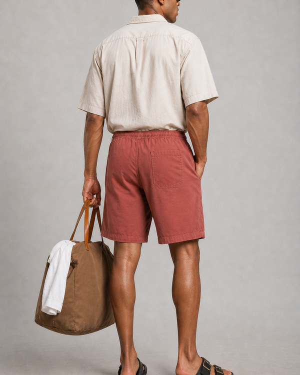 Twill Shorts | Rust