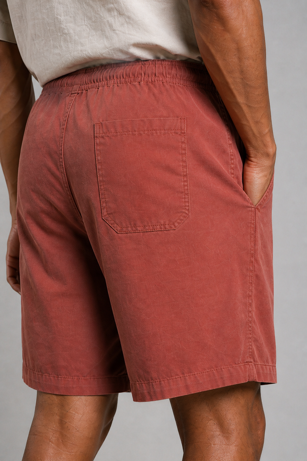 Twill Shorts | Rust