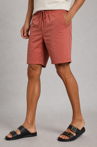 Twill Shorts | Rust