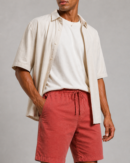 Twill Shorts | Rust