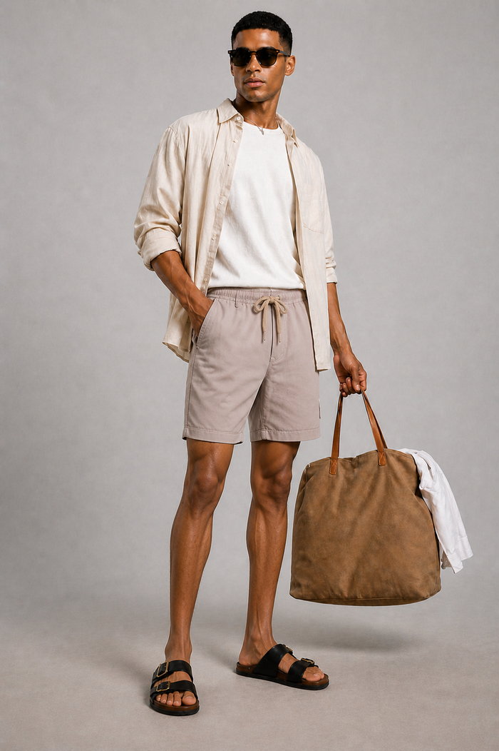 Twill Shorts | Mauve