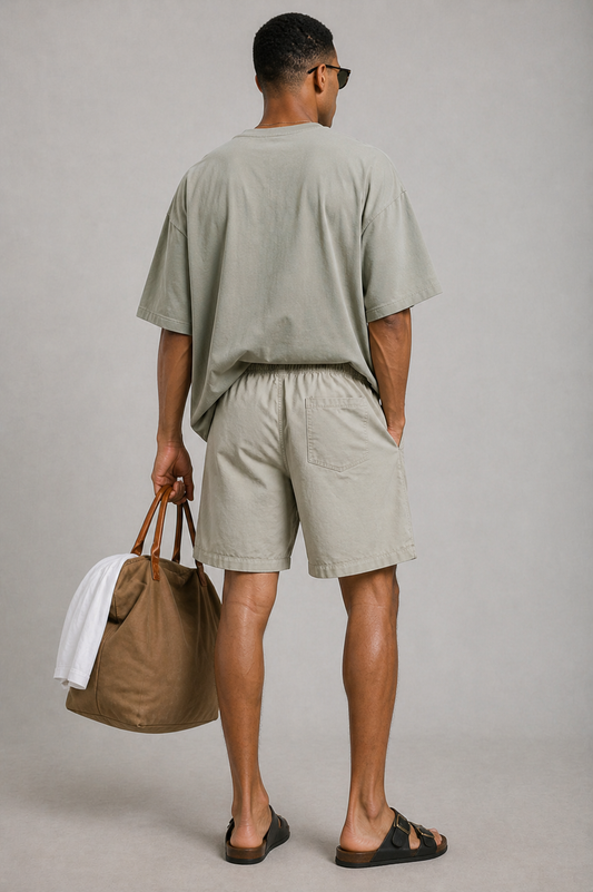 Twill Shorts | Grey