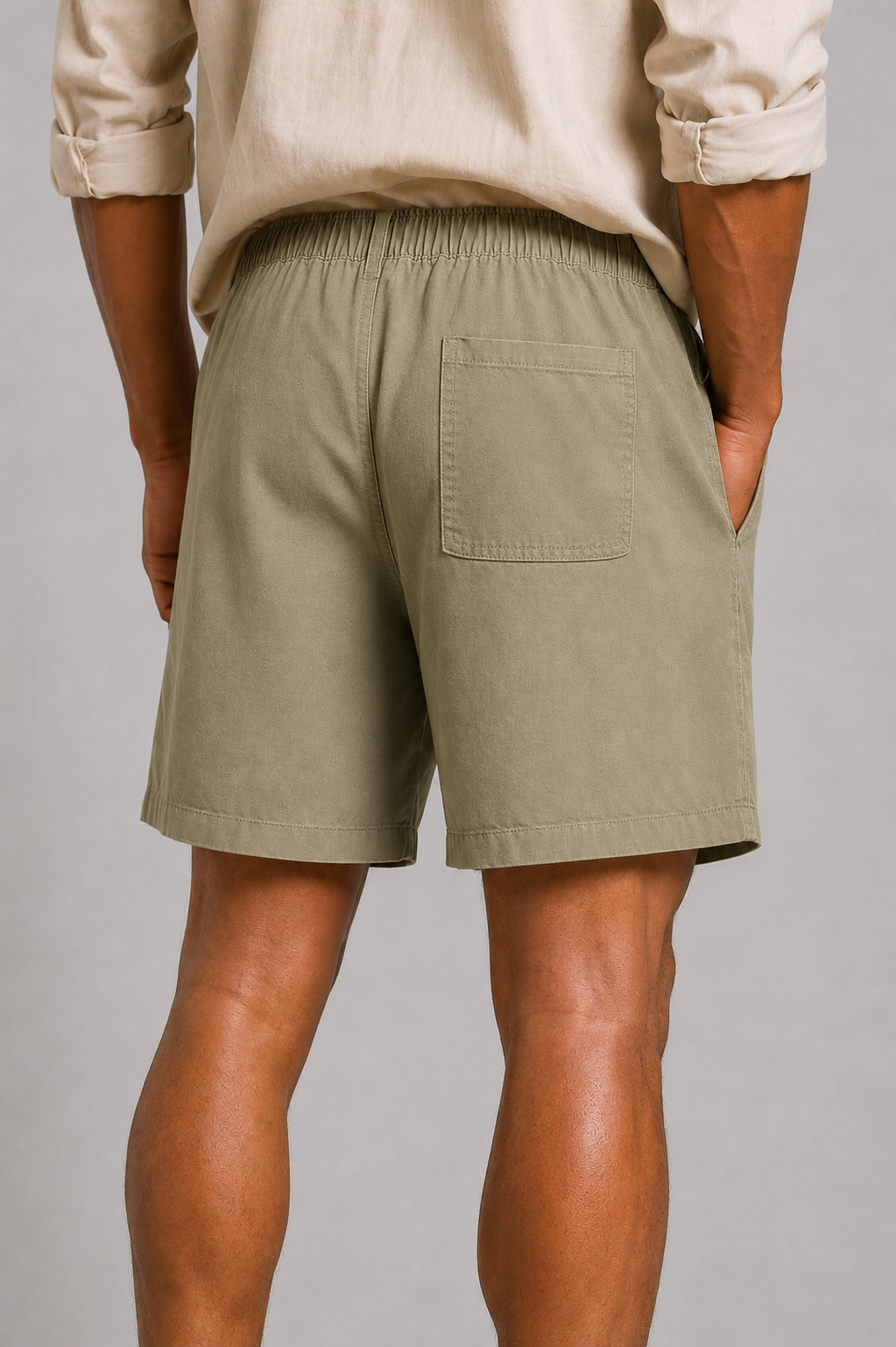 Twill shorts| Sage Green