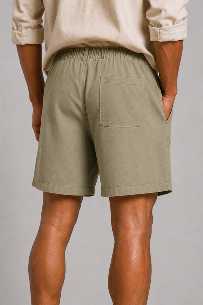 Twill shorts| Sage Green
