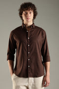 ITALINO BROWN  LINEN BLEND RELAXED SHIRT